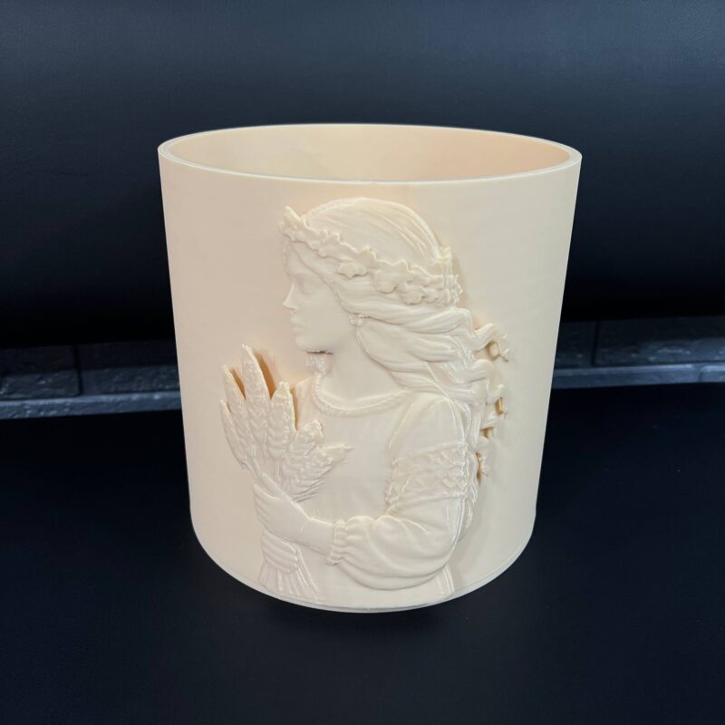 Коробка-ваза 3D, девушка - 20х20 см